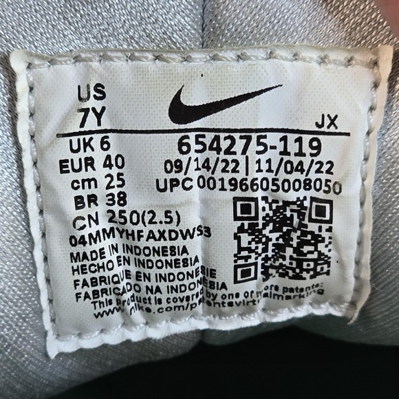 Nike Air Huarache Shoes Mens Size 7Y Retro OG 654275-119 Sneakers Youth Kids - Picture 10 of 10